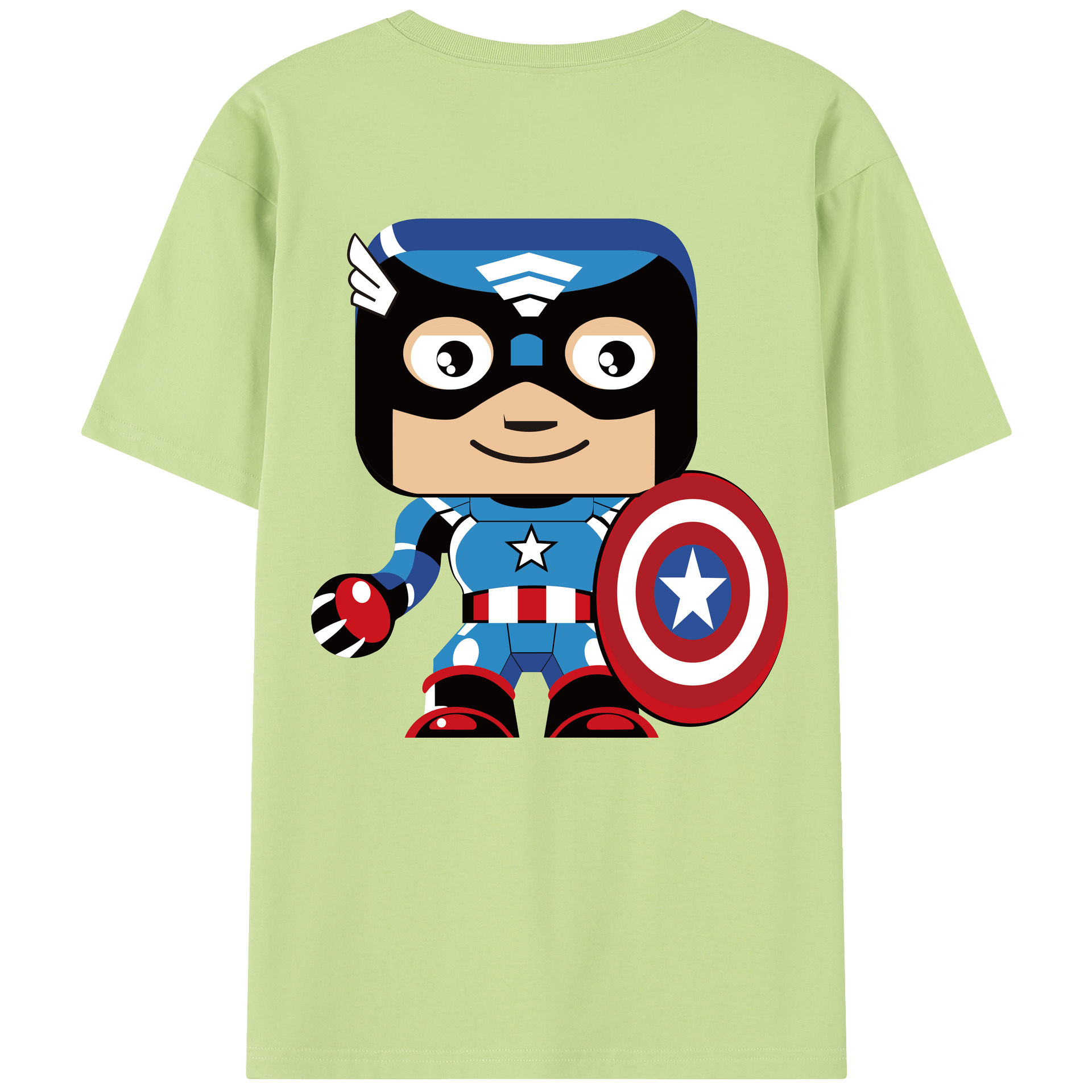 （画像用） アベンジャーズ The Avengers 綿100％半袖Tシャツ（背面プリント）